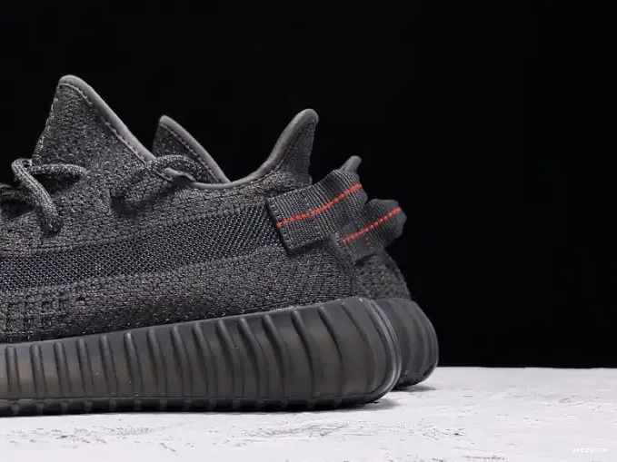 Boost Black - Yeezy Static (Reflective) Adidas V2 FU9007 350 0505